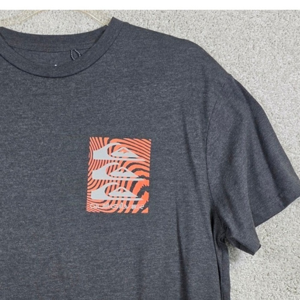 Quiksilver Warped Patterns DryFlight Graphic T-Shirt Mens M Black Surf Skate